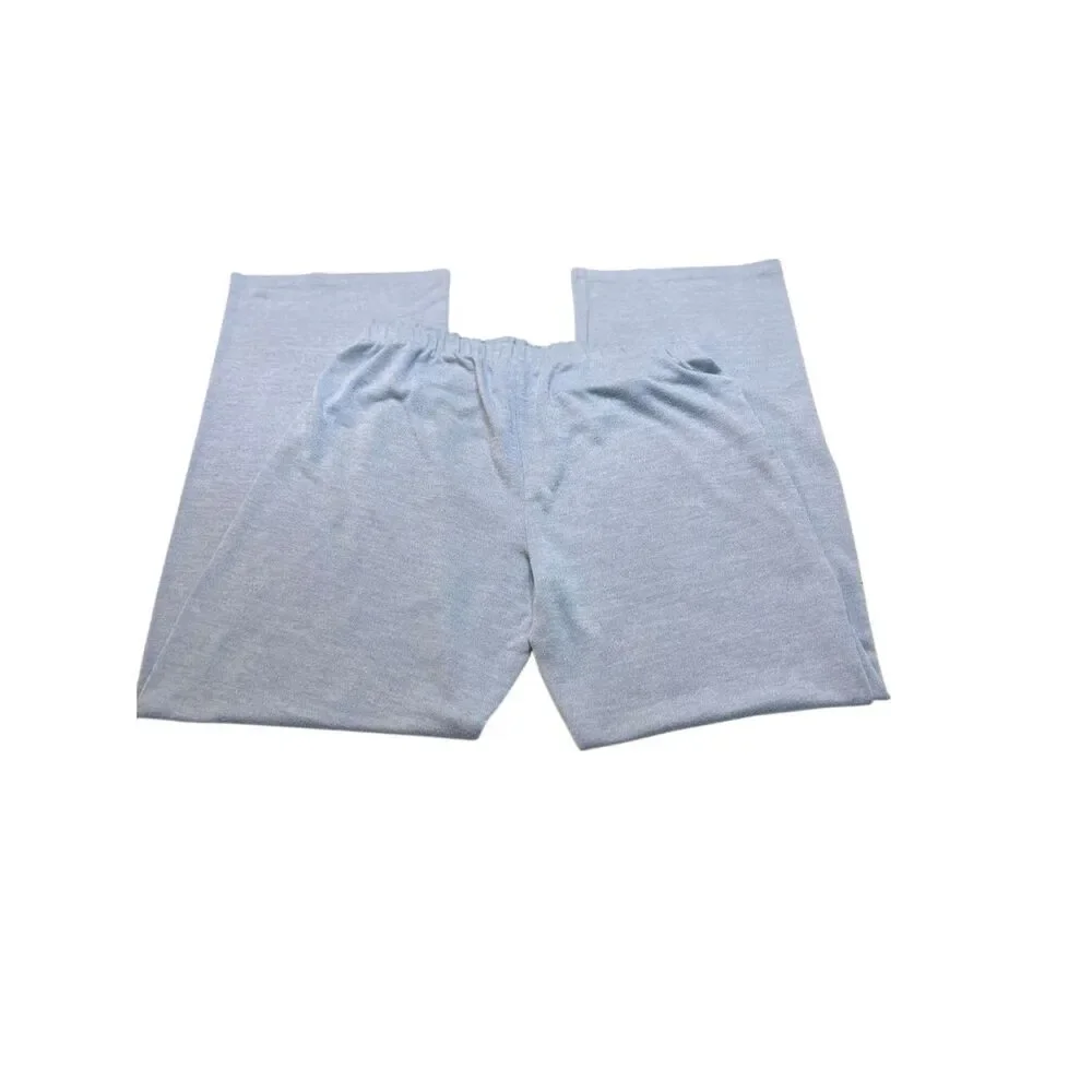 P.J. Salvage Women's Short Sleeve Top and Bottom Pajama Set Light Blue Size 8
